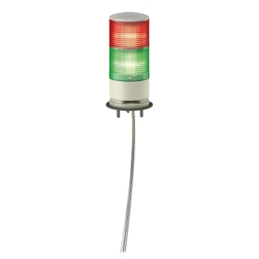 TOWER LIGHT, 2 STAGE RG, 24V, LED, BUZ, BASE MNTG