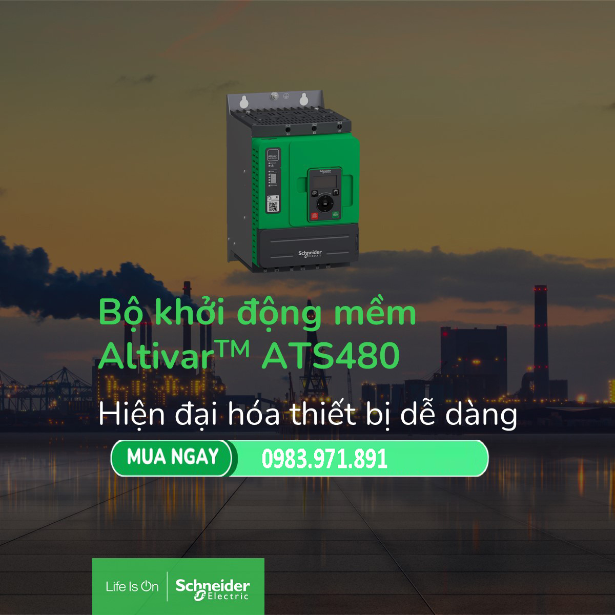 Hướng dẫn cài đặt khởi động mềm ATS480 của Schneider Electric Hướng dẫn cài đặt khởi động mềm ATS480 của Schneider Electric