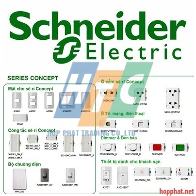 Công tắc, ổ cắm series Concept
