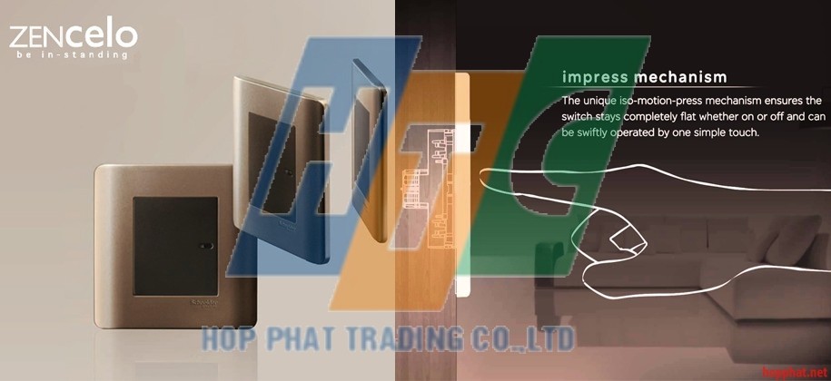Công tắc, ổ cắm series Zencelo