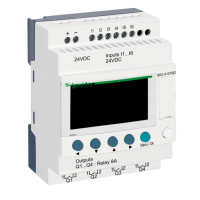 10 I/O, 24Vdc, 6 inputs, 4 relay outputs, without clock