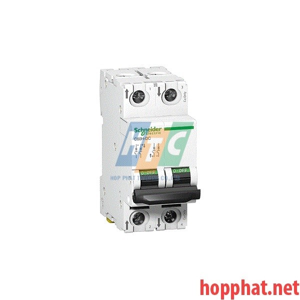 Át tô mát MCB 2P 63A 20kA 220VDC - A9N61539