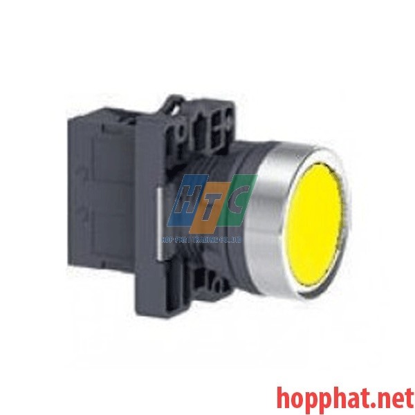 Nút nhấn thả Ø22, N/O, không ký hiệu, màu vàng - XA2EA51