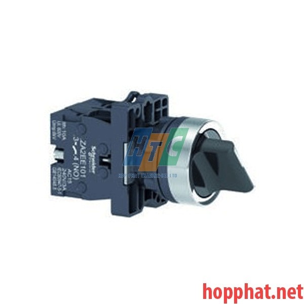 Công tắc xoay Ø22, tay nắm ngắn: 2 vị trí-tự giữ, N/O - XA2ED21