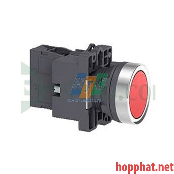 Nút nhấn có đèn báo Ø22, điện áp 220V AC, N/O, màu đỏ - XA2EW34M1