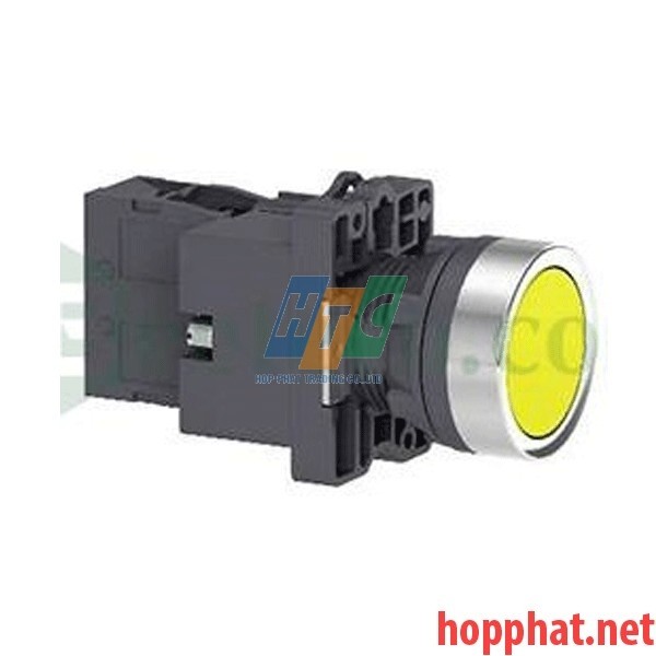 Nút nhấn có đèn báo Ø22, điện áp 380V AC, N/O, màu vàng - XA2EW35Q1