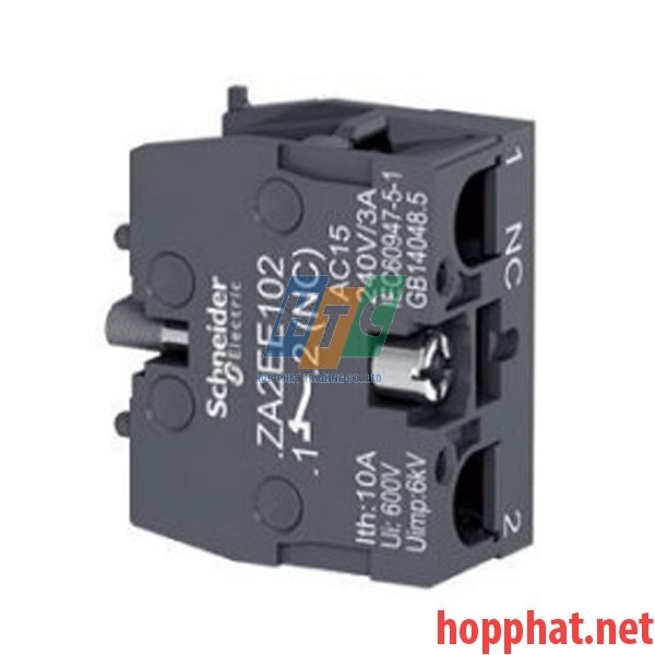 Tiếp điểm phụ dùng cho nút nhấn và công tắc họ XB2, N/C - ZA2EE102