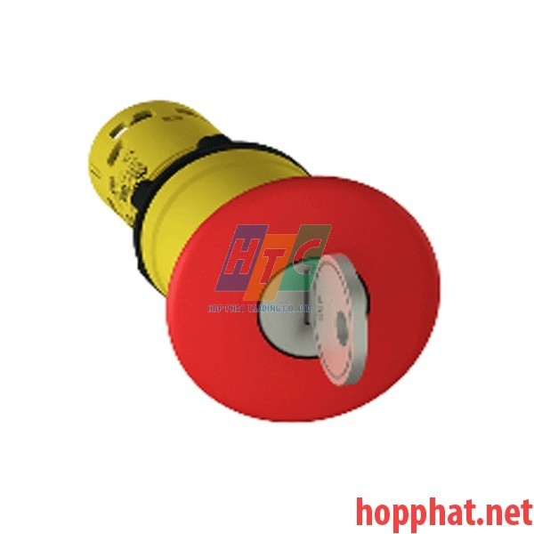 Nút dừng khẩn cấp Ø40 mở bằng chìa khóa 2 N/C, màu đỏ - XB7NS9444