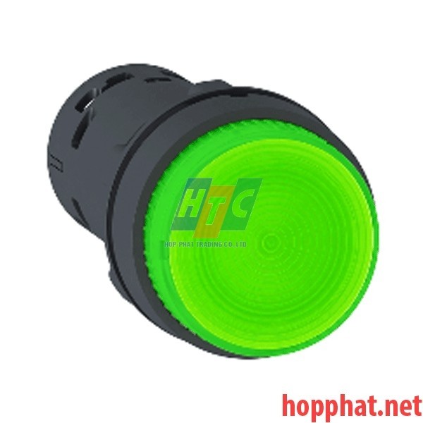 Nút nhấn có đèn LED điện áp 230Vac, N/O, màu xanh lá - XB7NW33M1