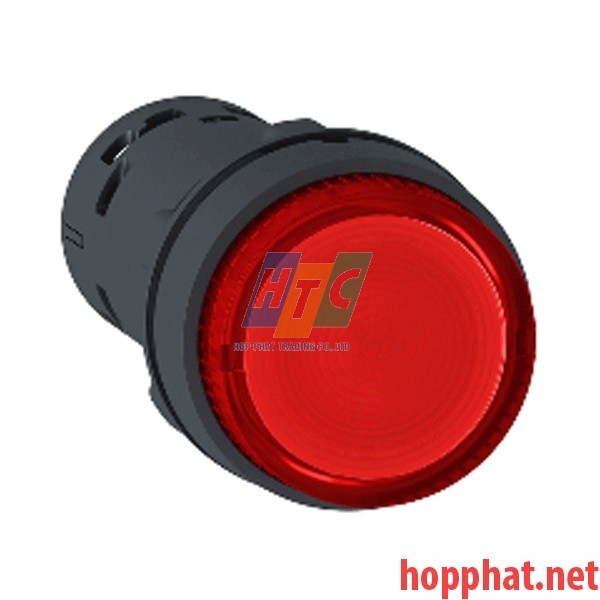 Nút nhấn có đèn LED điện áp 230Vac, N/C, màu đỏ - XB7NW34M2