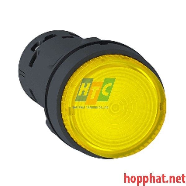 Nút nhấn có đèn LED điện áp 24Vdc, N/O, màu vàng - XB7NW38B1